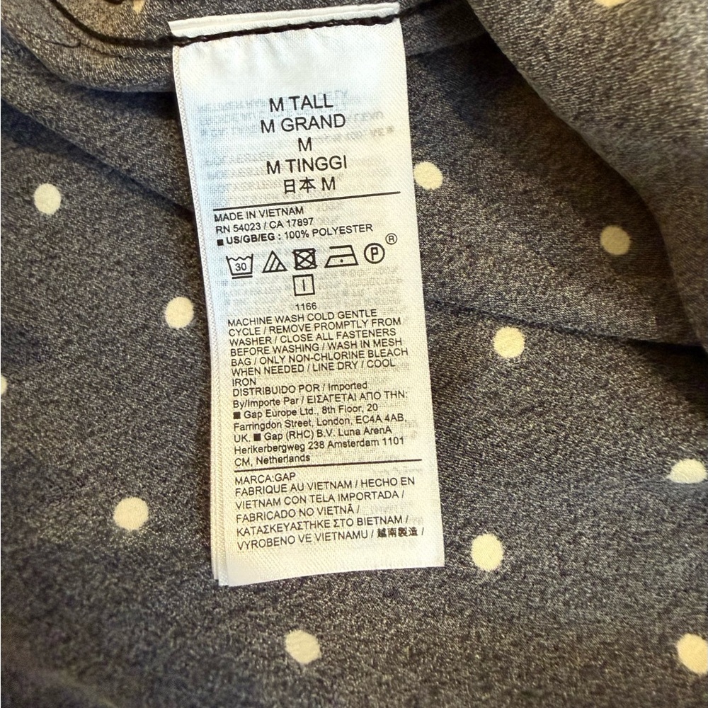 NWT Gap Polka Dot Shirt - Picture 6 of 9